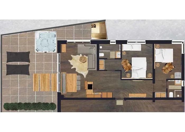 Apartament Falkenstein Hinterglemm